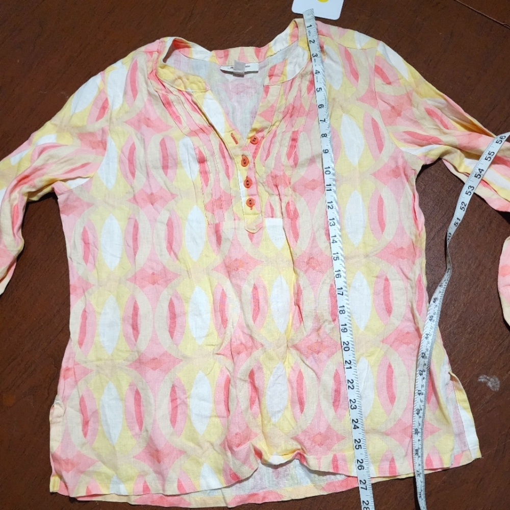 JM Collection Colorful Patterned Blouse - Picture 3 of 7